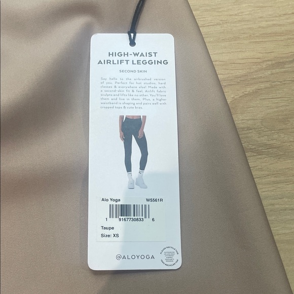 Alo High-Waisted airlift Taupe Leggings 7/8 length NWT - Picture 2 of 4